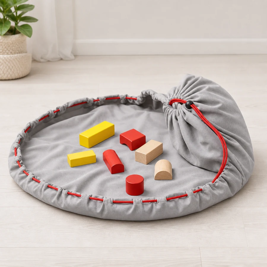 Tapete-Bolsa 2 en 1 para Guardar Juguetes